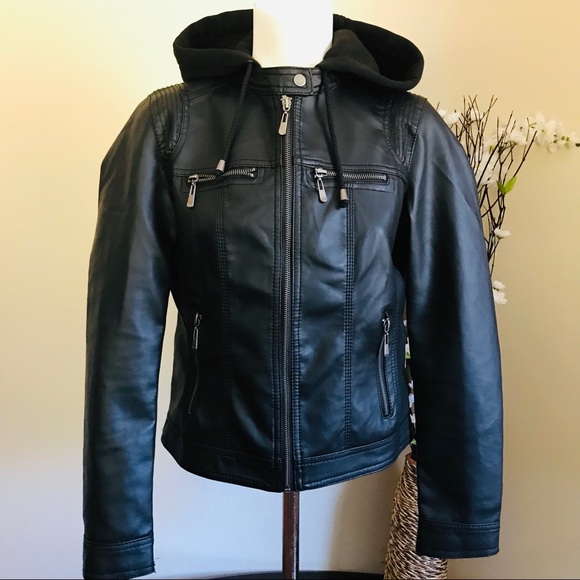 Ci Sono by Cavalini Jackets & Blazers - Ci Sono by Cavalini Women’s Black Hoodie Jacket